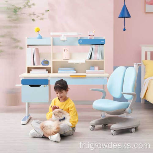 Chaise d'étude ergonomique pour enfants en une seule pièce